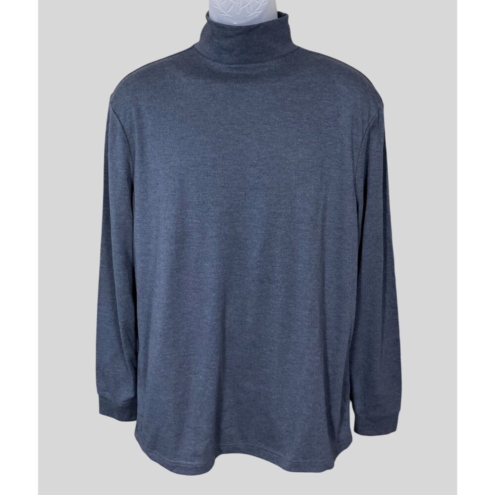 JA John Ashford Long Sleeve Men's Dark Gray Turtleneck Shirt Medium NWT